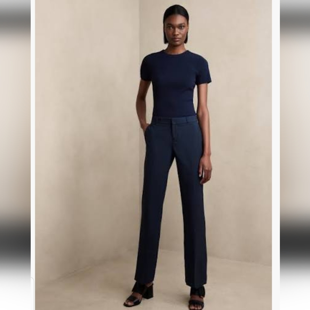 Banana Republic Logan Fit Wool Blend Trousers